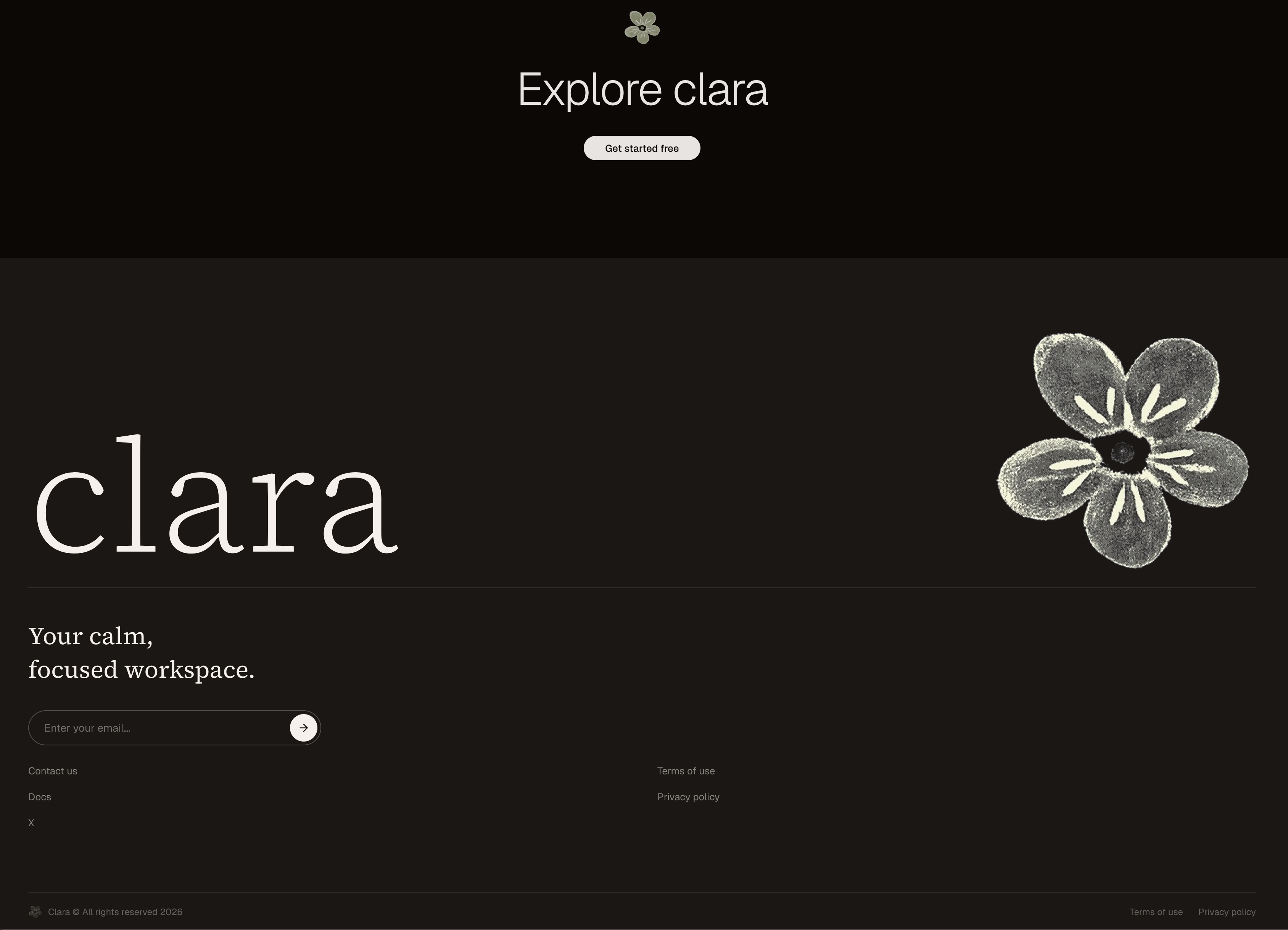 Clara Command Palette and Timer
