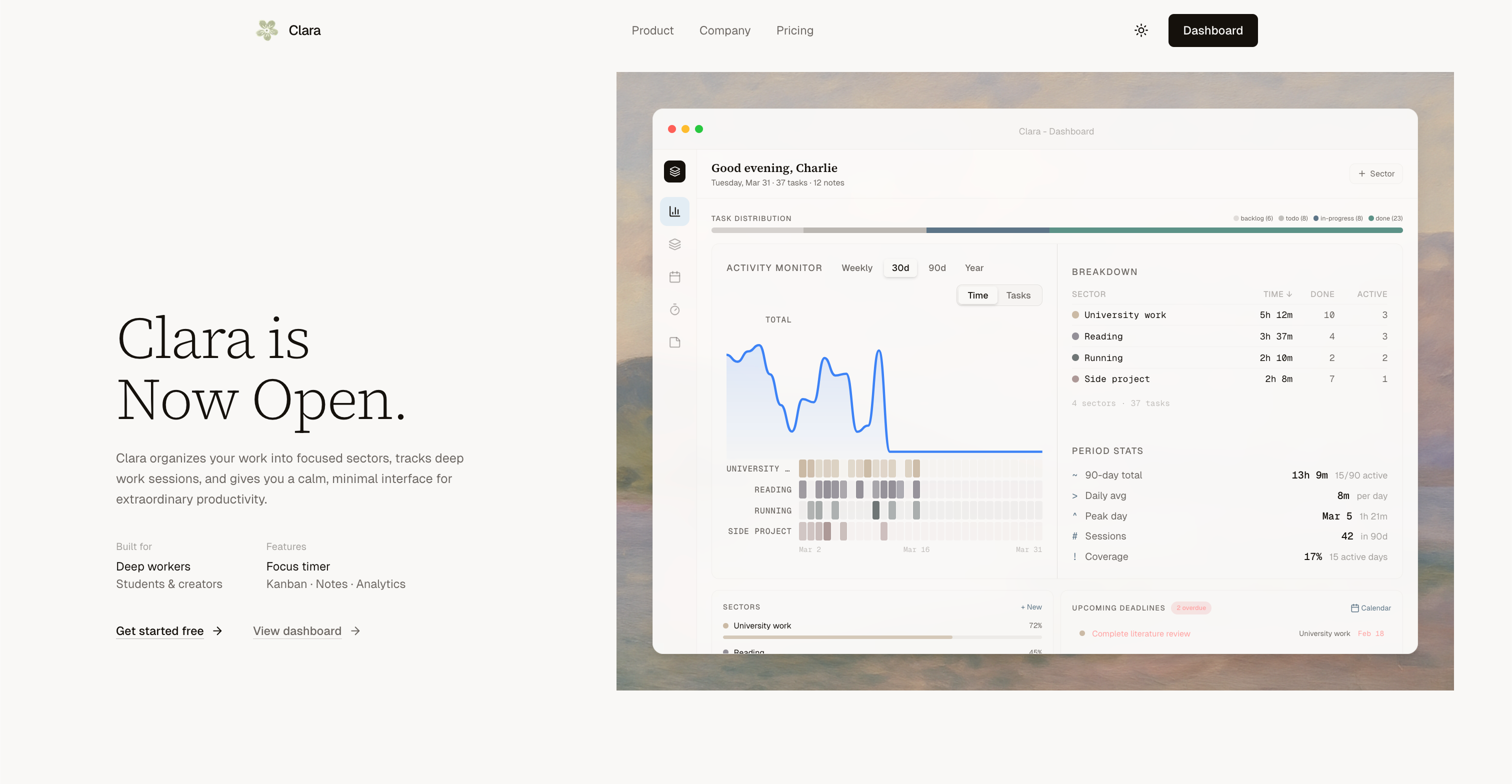 Homepage Light