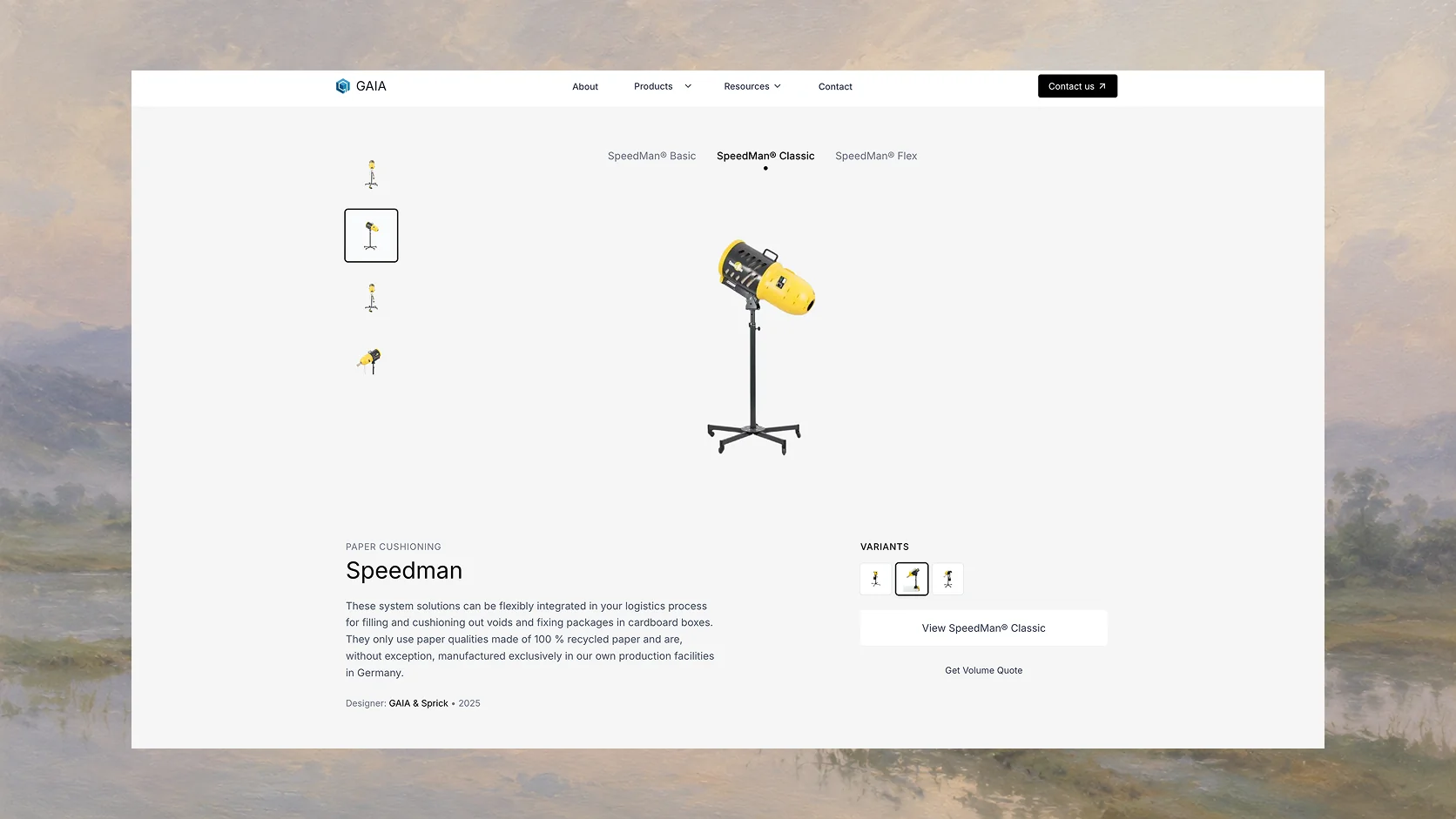 Product-line page