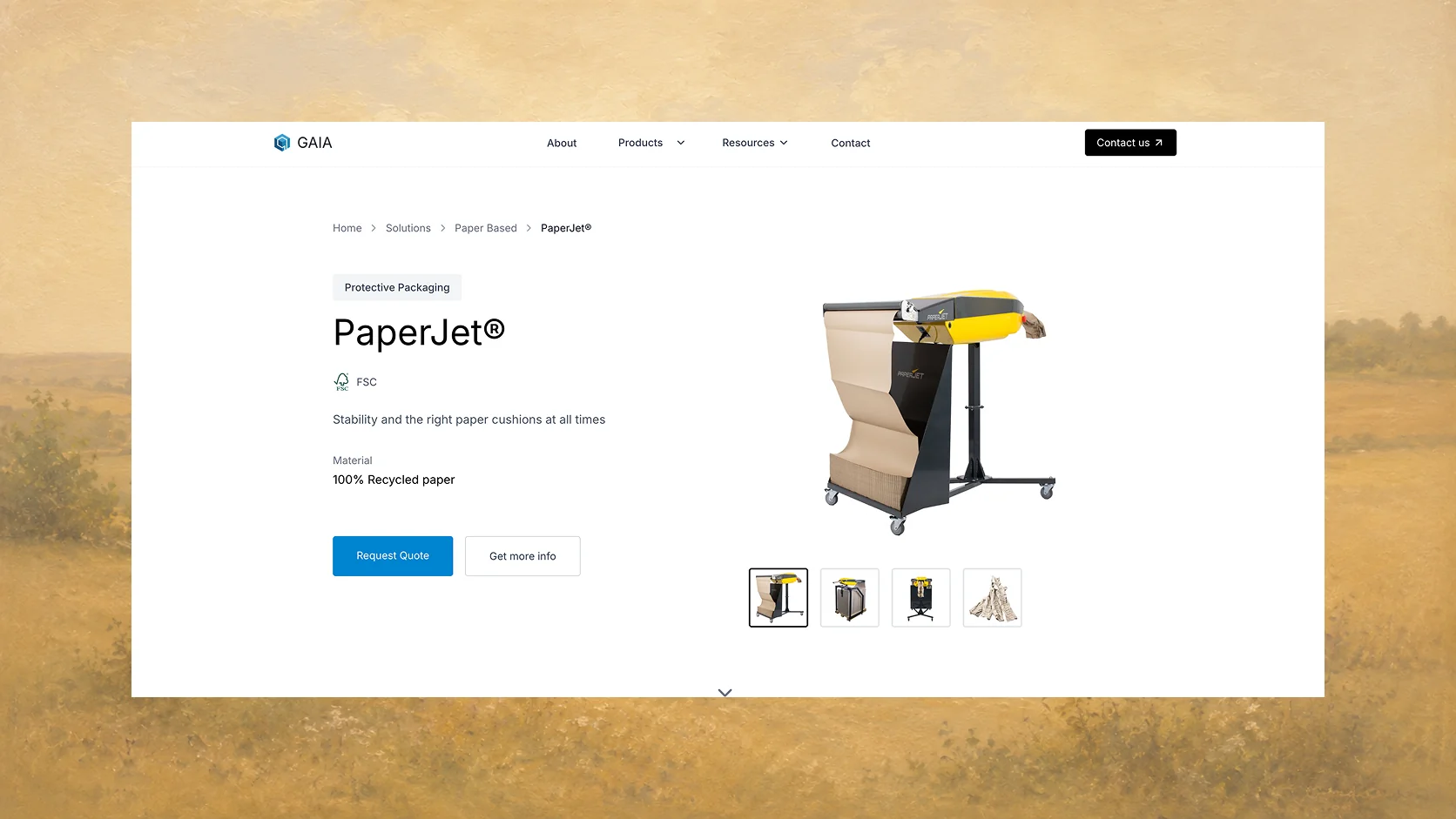 Product page